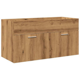 Berkfield 5 Piece Bathroom Furniture Set Artisan Oak Engineered Wood - thumbnail 8