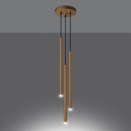 Sollux Lighting Pastelo Steel Gold 3 Lights Modern Pendant Ceiling Light - thumbnail 2