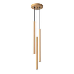 Sollux Lighting Pastelo Steel Gold 3 Lights Modern Pendant Ceiling Light - thumbnail 3