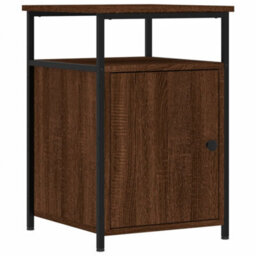 Berkfield Bedside Cabinets 2 Pcs Brown Oak 40X42X60 Cm Engineered Wood - thumbnail 3