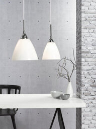Nordlux Read Glass Pendant Light Hand Blown Glass White,mains