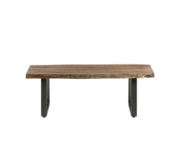 Buttercup Farm Baltic Live Edge Coffee Table - Metal/acacia Solid Wood - L50 X W115 X H40 Cm - thumbnail 4