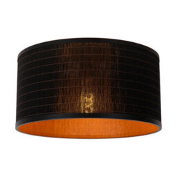 Lucide Tagalog Scandinavian Flush Ceiling Light 40Cm - 1Xe27 - Black