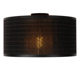 Lucide Tagalog Scandinavian Flush Ceiling Light 40Cm - 1Xe27 - Black - thumbnail 5