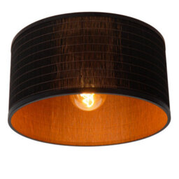 Lucide Tagalog Scandinavian Flush Ceiling Light 40Cm - 1Xe27 - Black - thumbnail 6