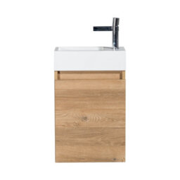 Plum&clay Condense Oak Wall Hung Cloakroom Vanity Unit (W)390mm - thumbnail 6