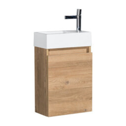 Plum&clay Condense Oak Wall Hung Cloakroom Vanity Unit (W)390mm - thumbnail 5