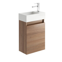Plum&clay Condense Oak Wall Hung Cloakroom Vanity Unit (W)390mm