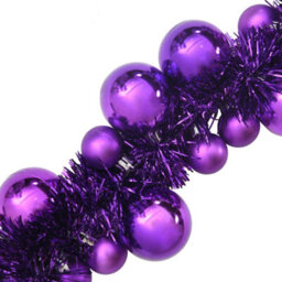 Vidaxl Christmas Ball Garland Lilac 186 Cm Polystyrene - thumbnail 6