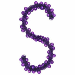 Vidaxl Christmas Ball Garland Lilac 186 Cm Polystyrene - thumbnail 2