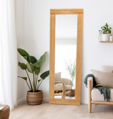 Hallowood Furniture Waverly Oak - Oak Framed Mirror (Mir1380-S) - image 1