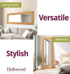 Hallowood Furniture Waverly Oak - Oak Framed Mirror (Mir1380-S) - thumbnail 6