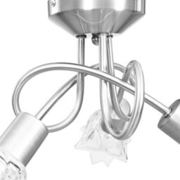 Walplus Ceiling Lamp With Transparent Glass Shades For 3 E14 Bulbs Tulip - thumbnail 6