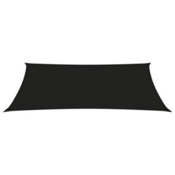 Berkfield Sunshade Sail Oxford Fabric Rectangular 4X7 M Black - thumbnail 2