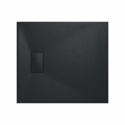 Sundaze 900 X 800mm Smc Black Rectangle Slate Effect Bathroom Shower Tray - thumbnail 3