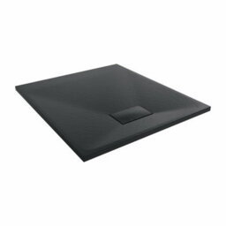 Sundaze 900 X 800mm Smc Black Rectangle Slate Effect Bathroom Shower Tray - thumbnail 4