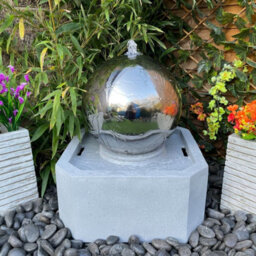 Outdoor Living UK Aqua Creations Causeway Stone Crystal Ball Mains Plugin Powered Water Feature - thumbnail 4