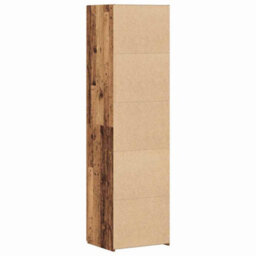 Berkfield Highboard Old Wood 50X42.5X185 Cm Engineered Wood - thumbnail 8