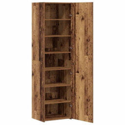 Berkfield Highboard Old Wood 50X42.5X185 Cm Engineered Wood - thumbnail 2