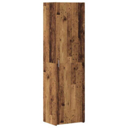 Berkfield Highboard Old Wood 50X42.5X185 Cm Engineered Wood - thumbnail 5