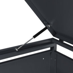 Phoenix Safe Company Phoenix Outdoor Double Wheelie Bin Store For 2 X 240L Bins, Oak Effect Metal Storage Gb2200Aw - thumbnail 9