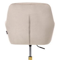 Beliani Desk Chair Leloria Velvet Taupe - thumbnail 6