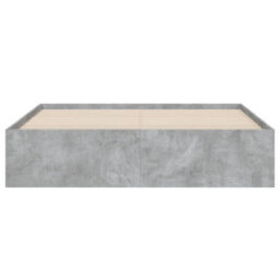Berkfield Bed Frame With Drawers Without Mattress Concrete Grey 140X200 Cm - thumbnail 6