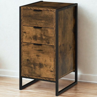 FURNOLD Industrial 3 Drawer Chest Of Drawers Storage Unit - image 1