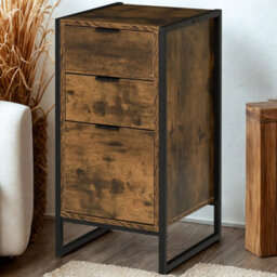 FURNOLD Industrial 3 Drawer Chest Of Drawers Storage Unit - thumbnail 4