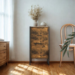 FURNOLD Industrial 3 Drawer Chest Of Drawers Storage Unit - thumbnail 3
