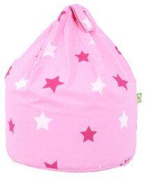 Bean Lazy Cotton Pink Stars Bean Bag Child Size