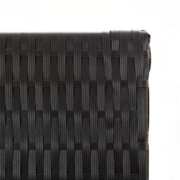 Vidaxl Room Divider 5 Panels Black Poly Rattan - thumbnail 6