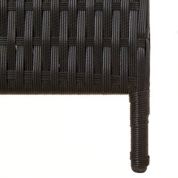 Vidaxl Room Divider 5 Panels Black Poly Rattan - thumbnail 8