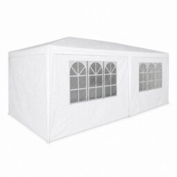 Oypla 3M X 6M White Waterproof Garden Gazebo Marquee Awning Party Tent - thumbnail 2