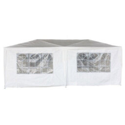 Oypla 3M X 6M White Waterproof Garden Gazebo Marquee Awning Party Tent - thumbnail 1