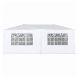 Oypla 3M X 6M White Waterproof Garden Gazebo Marquee Awning Party Tent - thumbnail 5