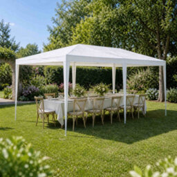 Oypla 3M X 6M White Waterproof Garden Gazebo Marquee Awning Party Tent - thumbnail 4