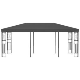 Walplus Gazebo Outdoor Beach Party Festival Camping Tent Canopy Wedding Marquee Awning3X6 M Anthracite Fabric - thumbnail 2