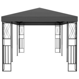 Walplus Gazebo Outdoor Beach Party Festival Camping Tent Canopy Wedding Marquee Awning3X6 M Anthracite Fabric - thumbnail 3