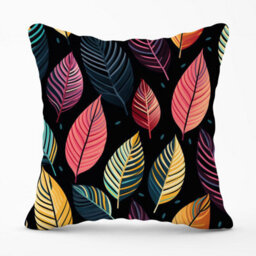 Warren Reed Designer Colourful Leaves Pattern Outdoor Cushion 45Cm X 45Cm - thumbnail 1