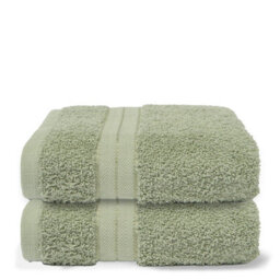 Ohs 2 Pack Of 100% Cotton Hand Towel, 50 X 80Cm - Sage Green - thumbnail 1