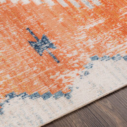 Livabliss Huntington Beach-Vintage Orange Blue Beige In- & Outdoor Rug 80 X 220 Cm Easy Care, Non Shedding - thumbnail 3