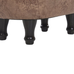 Beliani Animal Stool Horse Horse Faux Leather Light Brown - thumbnail 7