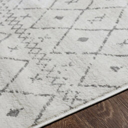 Livabliss Roma-Modern White Grey Charcoal Living Dining Bedroom Rug 200 X 275 Cm Easy Care, Non Shedding - thumbnail 3