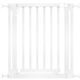 Safetots Wooden Elegance Gate, White, 71Cm - 79Cm, Pressure Fit Safety Gate, Baby Gate For Stairs And Doors, Easy Installation - thumbnail 1