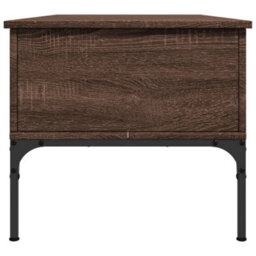 Berkfield Coffee Table Brown Oak 100X50X45 Cm Engineered Wood And Metal - thumbnail 6