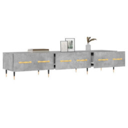 Walplus Tv Cabinet Concrete Grey 150X36X30 Cm Engineered Wood - thumbnail 4
