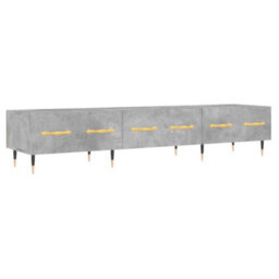 Walplus Tv Cabinet Concrete Grey 150X36X30 Cm Engineered Wood - thumbnail 2