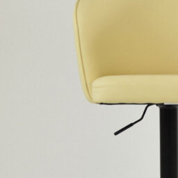 Lakeland Furniture Novara Cream Faux Leather Black Gas Lift Base Bar Stool - thumbnail 8