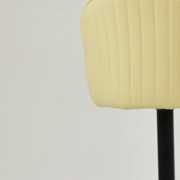 Lakeland Furniture Novara Cream Faux Leather Black Gas Lift Base Bar Stool - thumbnail 7